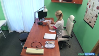 Cum on Nurse's Tits in Office - лучшее порно 24/7 на HOTSEXVIDEOS24.COM