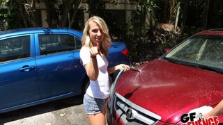 Double Blowjob in the Car Wash - лучшее порно 24/7 на HOTSEXVIDEOS24.COM