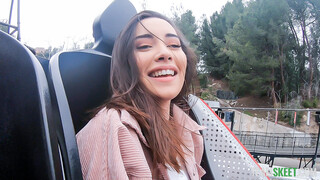 Naughty Theme Park Adventure - Aria Lee Flashes Zac Wild - лучшее порно 24/7 на HOTSEXVIDEOS24.COM