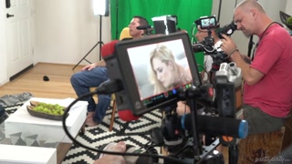 Blonde with Tattoos Takes Double Dick - Raw BTS - лучшее порно 24/7 на HOTSEXVIDEOS24.COM