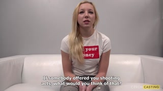 Czech Blonde Eva: Classy Petite Tits Casting - лучшее порно 24/7 на HOTSEXVIDEOS24.COM