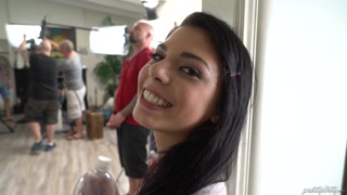 Petite Gina Valentina Sucks Dick Behind the Scenes - лучшее порно 24/7 на HOTSEXVIDEOS24.COM