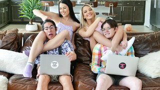 Stepsister Swap Fantasy Fulfilled - Britt Blair & Hazel Heart - смотрите горячие секс видео на HOTSEXVIDEOS24.COM