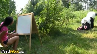 Asya Kitty gets wild with strapon and facial in the forest - лучшее порно 24/7 на HOTSEXVIDEOS24.COM