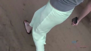 Exhibitionist teen Aften gets creampied outside with foot action - лучшее порно 24/7 на HOTSEXVIDEOS24.COM