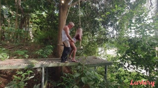 Reverse Cowgirl Anal On A Swing By The River - лучшее порно 24/7 на HOTSEXVIDEOS24.COM