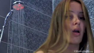 Hairy babe Alya Shon gets naked for shower sex - лучшее порно 24/7 на HOTSEXVIDEOS24.COM