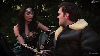 Wonder Woman Parody: Brunette with Big Tits Takes Anal - лучшее порно 24/7 на HOTSEXVIDEOS24.COM