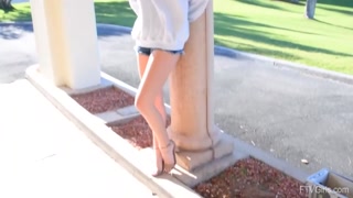 Jenni - Young Upskirt Voyeur with Sex Toy Fun - лучшее порно 24/7 на HOTSEXVIDEOS24.COM